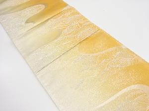 アンティーク　荒波模様織り出し暈し袋帯（材料）